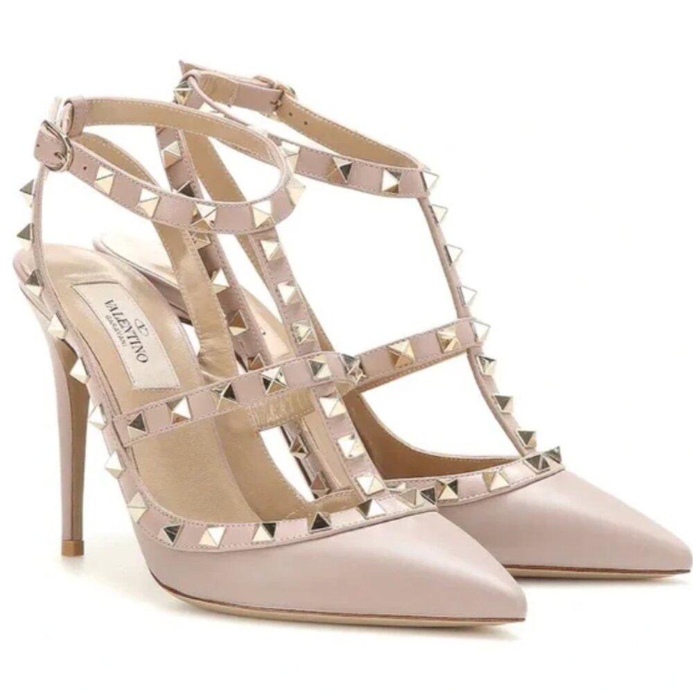 Valentino Garavani Rockstud Ankle Strap Pump - S 38.5 IT/ 8.5 US